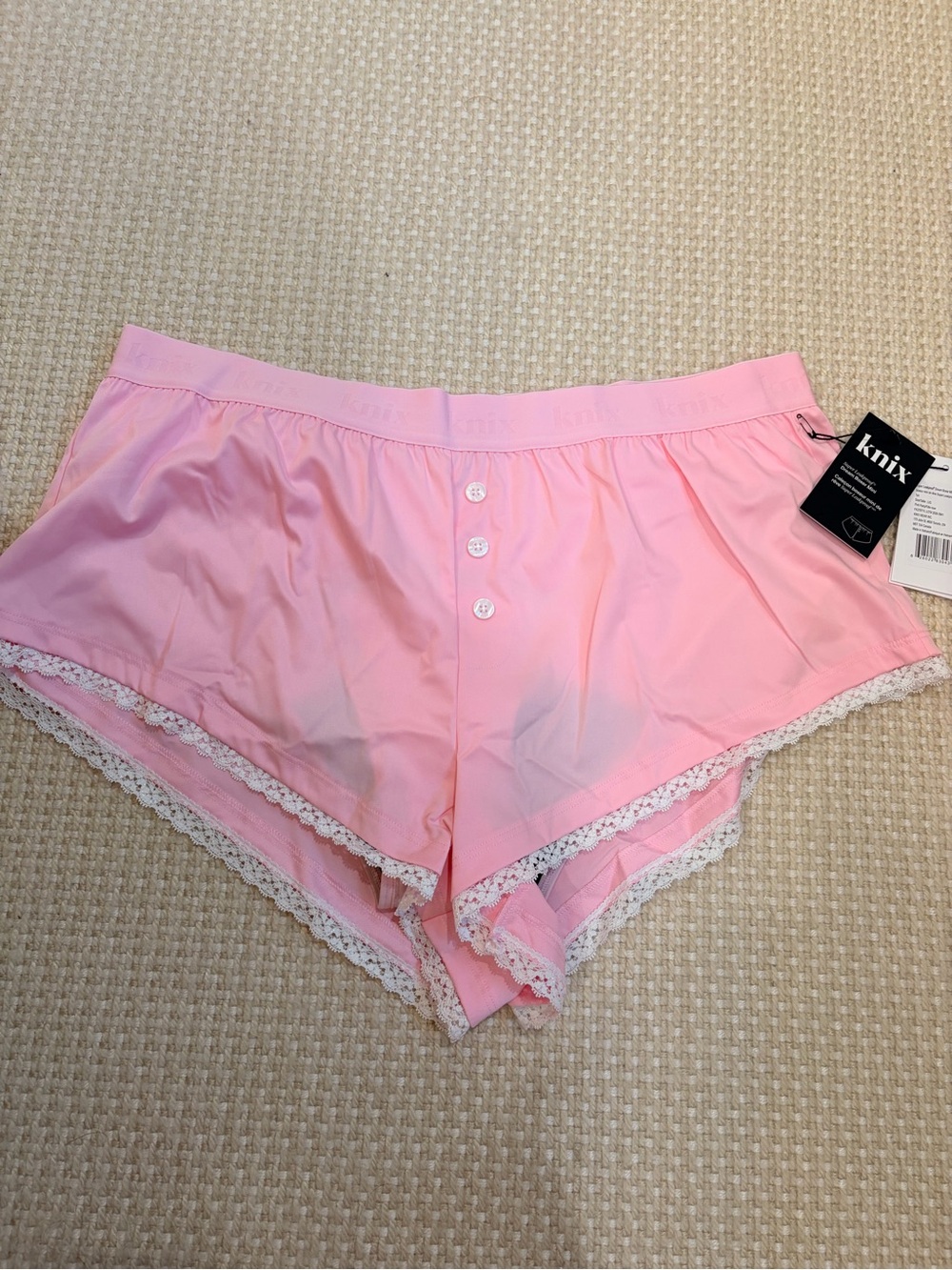 Knix Super Leakproof Mini Dream Boxer in Pink Party - Large - Picture 2 of 5